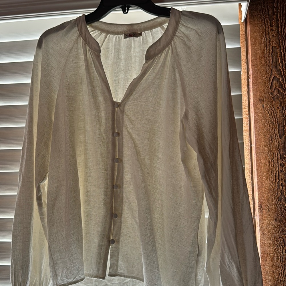 Faherty blouse size S small Ivory